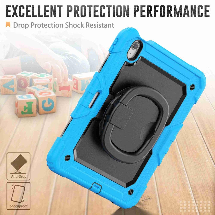 For iPad Air 11 2025 / 2024 Handle Silicone Hydric PC Tablet Case with Shoulder Strap(Light Blue) - free shipping - PMC TechLife - Order now!