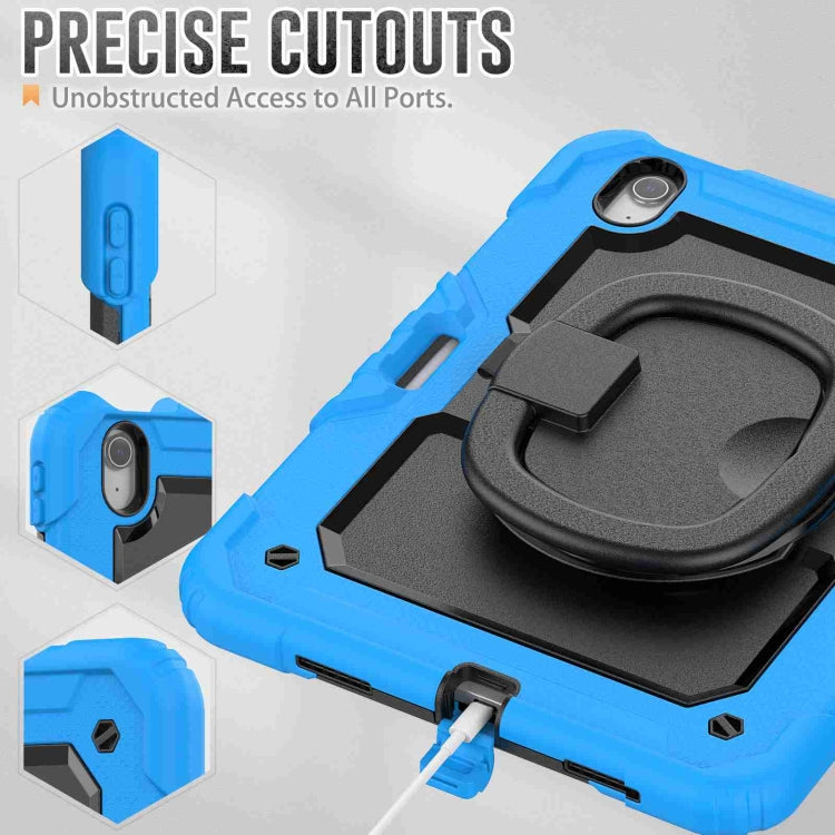 For iPad Air 11 2025 / 2024 Handle Silicone Hydric PC Tablet Case with Shoulder Strap(Light Blue) - free shipping - PMC TechLife - Order now!