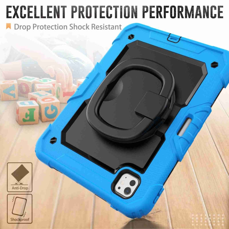 For iPad Pro 11 2024 Handle Silicone Hydric PC Tablet Case with Shoulder Strap(Light Blue) - iPad Pro 11 2024 Cases by PMC TechLife | Online Shopping South Africa | PMC TechLife | Buy Now Pay Later Mobicred