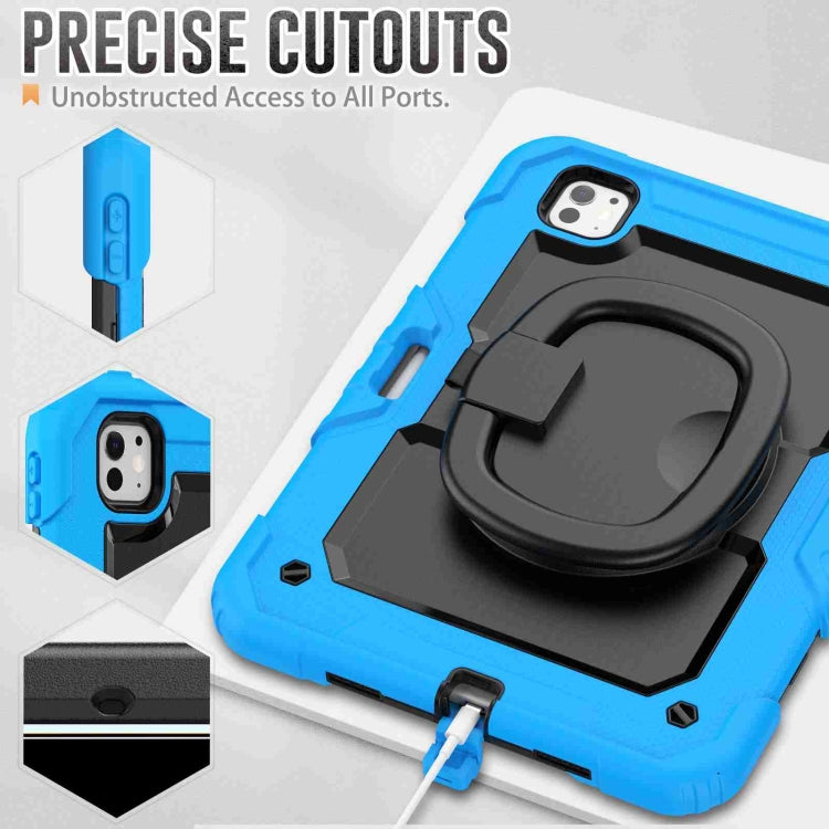 For iPad Pro 11 2024 Handle Silicone Hydric PC Tablet Case with Shoulder Strap(Light Blue) - iPad Pro 11 2024 Cases by PMC TechLife | Online Shopping South Africa | PMC TechLife | Buy Now Pay Later Mobicred