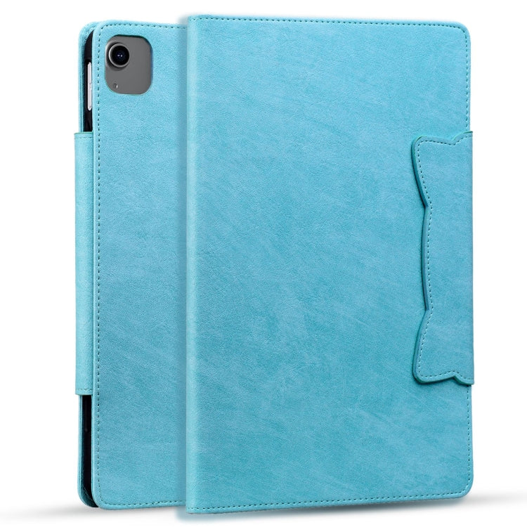 For iPad Air 11 2024 / Air 5 / Air 4 Cat Buckle Leather Smart Tablet Case(Sky Blue) - iPad Air 11 2024 Cases by PMC TechLife | Online Shopping South Africa | PMC TechLife | Buy Now Pay Later Mobicred