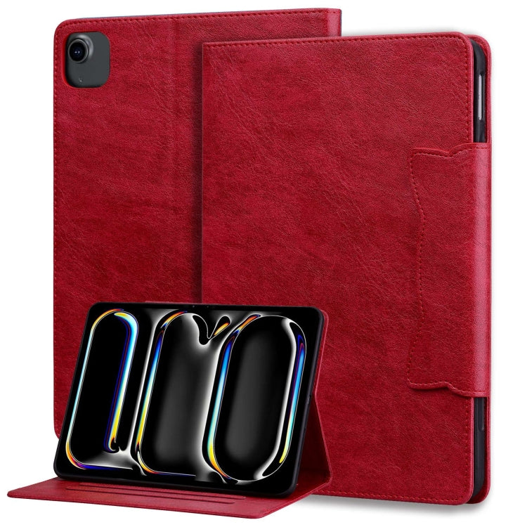 For iPad Air 11 2025 / 2024 / Air 5 / Air 4 Cat Buckle Leather Smart Tablet Case(Red) - free shipping - PMC TechLife - Order now!