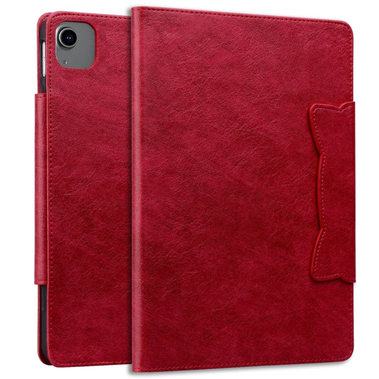 For iPad Air 11 2025 / 2024 / Air 5 / Air 4 Cat Buckle Leather Smart Tablet Case(Red) - free shipping - PMC TechLife - Order now!