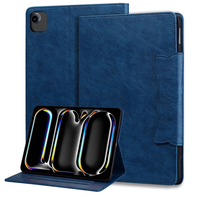 For iPad Air 13 2024 Cat Buckle Leather Smart Tablet Case(Royal Blue) - iPad Air 13 2024 Cases by PMC TechLife | Online Shopping South Africa | PMC TechLife | Buy Now Pay Later Mobicred