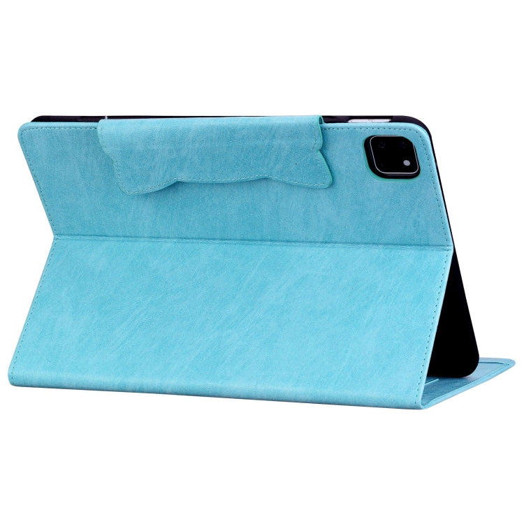 For iPad Pro 11 2024 Cat Buckle Leather Smart Tablet Case(Sky Blue) - iPad Pro 11 2024 Cases by PMC TechLife | Online Shopping South Africa | PMC TechLife | Buy Now Pay Later Mobicred