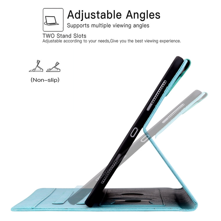 For iPad Pro 13 2024 Cat Buckle Leather Smart Tablet Case(Sky Blue) - iPad Pro 13 2024 Cases by PMC TechLife | Online Shopping South Africa | PMC TechLife | Buy Now Pay Later Mobicred