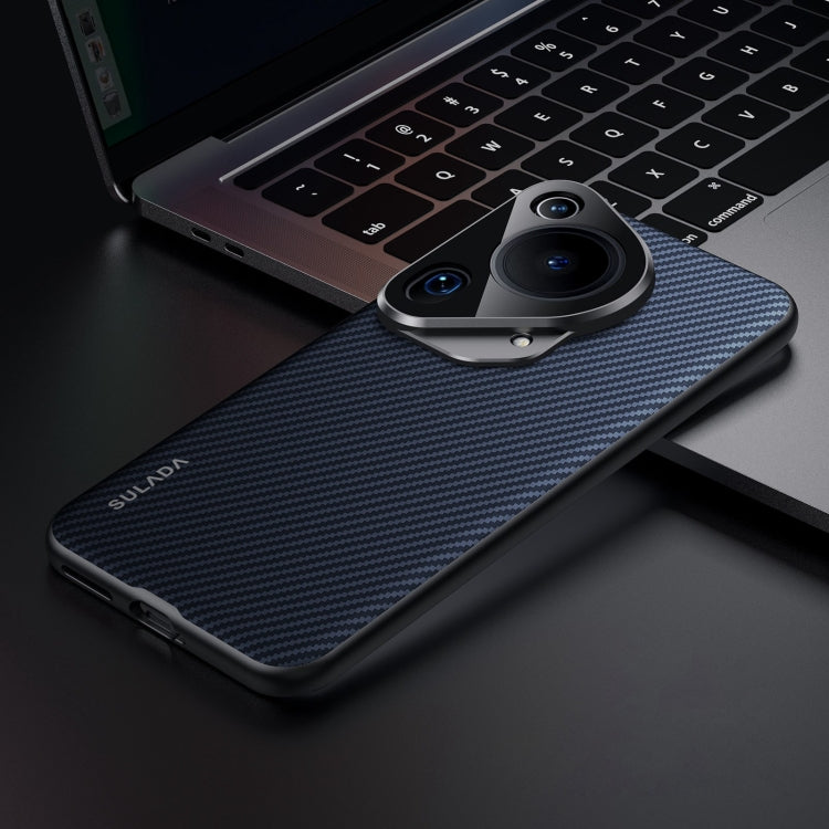 For Huawei Pura 70 Ultra SULADA 600D Kevlar Texture PC Shockproof Phone Case(Blue) - free shipping - PMC Jewellery - Order now!