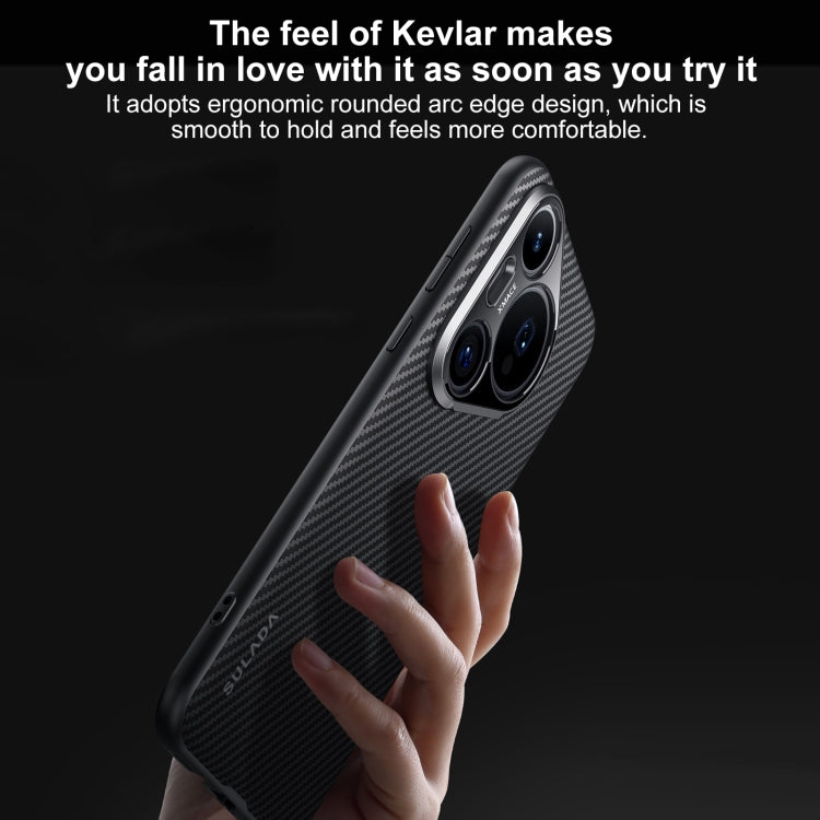 For Huawei Pura 70 Pro / 70 Pro+ SULADA 600D Kevlar Texture PC Shockproof Phone Case(Black) - free shipping - PMC Jewellery - Order now!