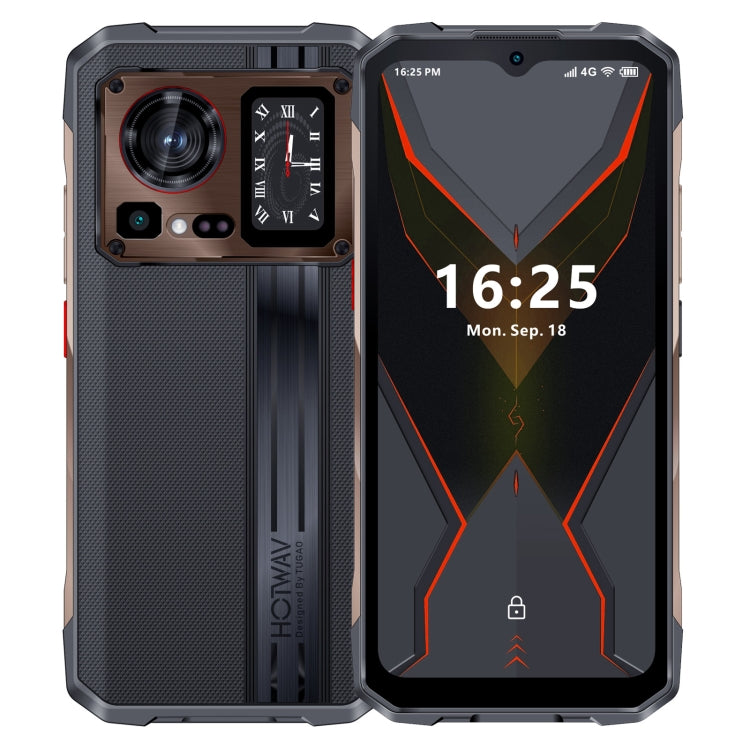 HOTWAV Cyber 15, 12GB+256GB, IP68/IP69K Rugged Phone, 6280mAh, 6.6 inch Android 13 MediaTek MT6789 Helio G99 Octa Core, Network: 4G, NFC, OTG(Brone Gold) - free shipping - PMC TechLife - Order now!