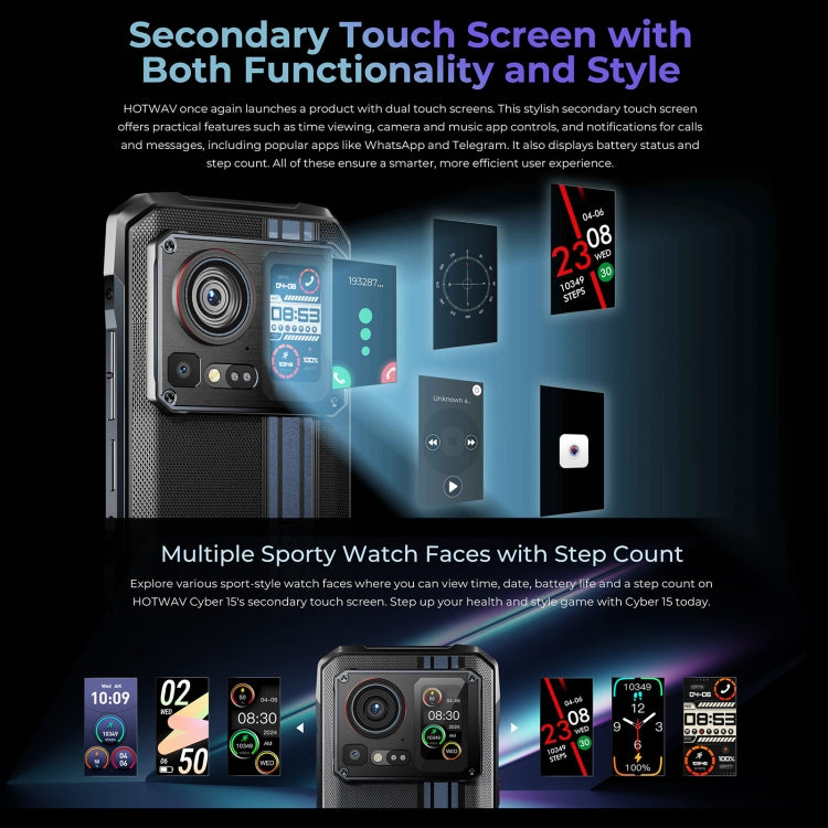 HOTWAV Cyber 15, 12GB+256GB, IP68/IP69K Rugged Phone, 6280mAh, 6.6 inch Android 13 MediaTek MT6789 Helio G99 Octa Core, Network: 4G, NFC, OTG(Brone Gold) - free shipping - PMC TechLife - Order now!