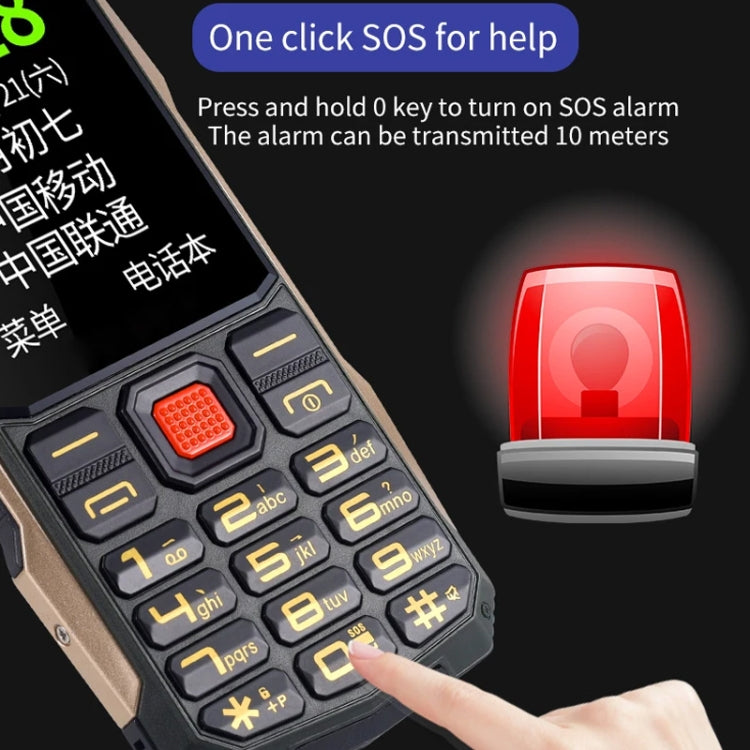 K1+ 4G Elder Rugged Phone, 2.6 inch, 1500mAh Battery, LED Flashlight, Network: 4G, Dual SIM, SOS, Plug:UK Plug(Black) - free shipping - PMC Jewellery - Order now!