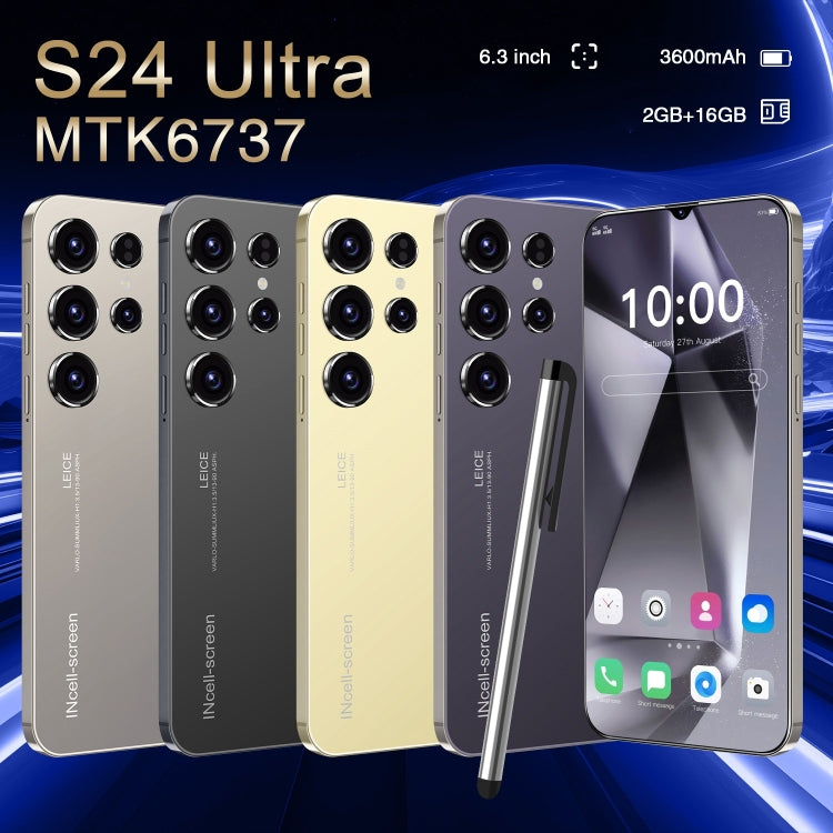 SDT89 / S24 Ultra, 2GB+16GB, 6.3 inch Screen, Face Identification, Android 10.0 MTK6737 Quad Core, Network: 4G, Dual SIM(Black) -  by PMC TechLife | Online Shopping South Africa | PMC TechLife | Buy Now Pay Later Mobicred