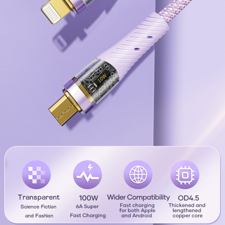 ROCK G20 1.5m 100W 3 in 1 USB-C / Type-C Fast Charging Data Cable(White) - Multifunctional Cable by ROCK | Online Shopping South Africa | PMC TechLife | Buy Now Pay Later Mobicred