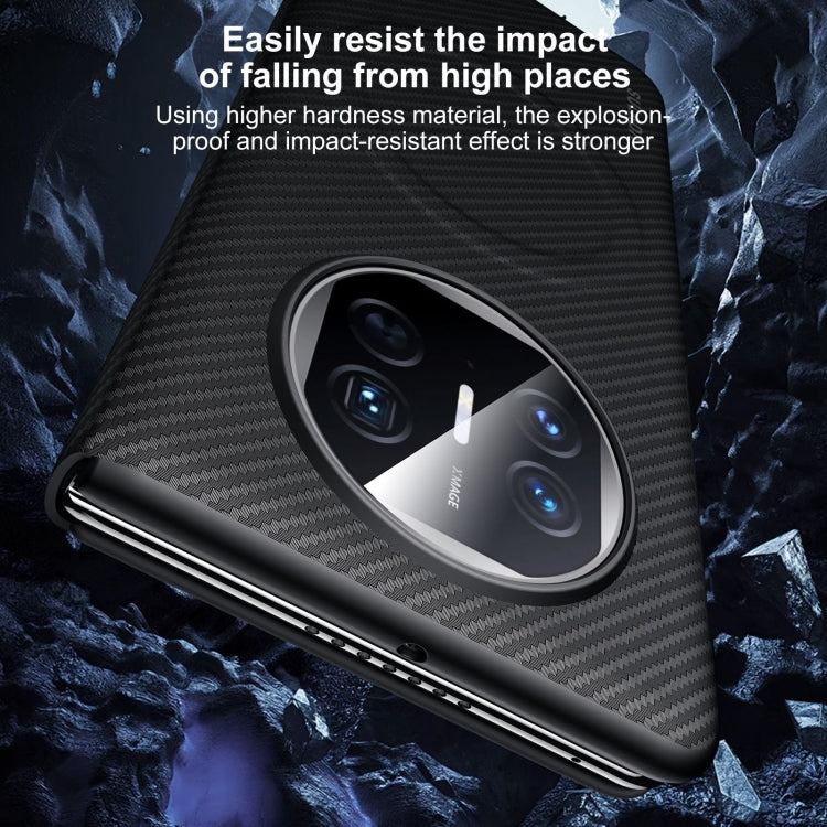 For Huawei Mate X6 SULADA Kevlar 600D Texture Smart Window Leather Phone Case(Black) - Huawei Cases by SULADA | Online Shopping South Africa | PMC TechLife | Buy Now Pay Later Mobicred