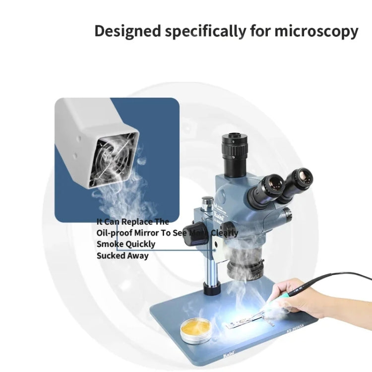 Kaisi MaT Adjustable Angles Smoke Exhaust Fan Suitable for 6565 / 7045 / 7050 Series Microscopes - Microscope Magnifier Series by Kaisi | Online Shopping South Africa | PMC TechLife | Buy Now Pay Later Mobicred
