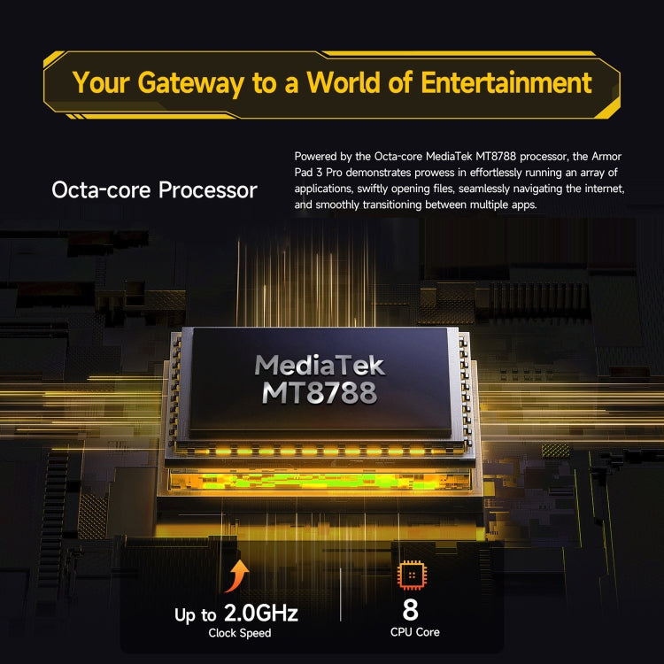 Ulefone Armor Pad 3 Pro Rugged Tablet PC, 8GB+256GB, 10.36 inch Android 13 MediaTek MT8788 Octa Core 4G Network, EU Plug(Black) - free shipping - PMC TechLife - Order now!