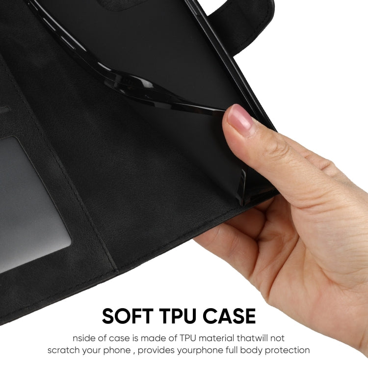 For Google Pixel 9 / 9 Pro Skin Feel Geometric Lines Leather Phone Case(Black) - Google Cases by PMC TechLife | Online Shopping South Africa | PMC TechLife | Buy Now Pay Later Mobicred