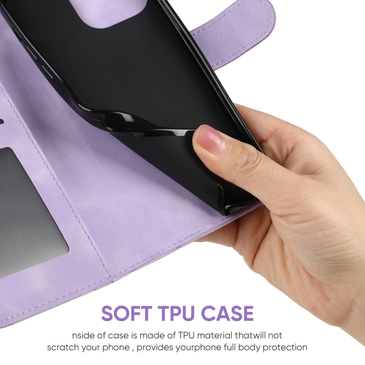 For Google Pixel 9 Pro XL Skin Feel Geometric Lines Leather Phone Case(Purple) - free shipping - PMC TechLife - Order now!
