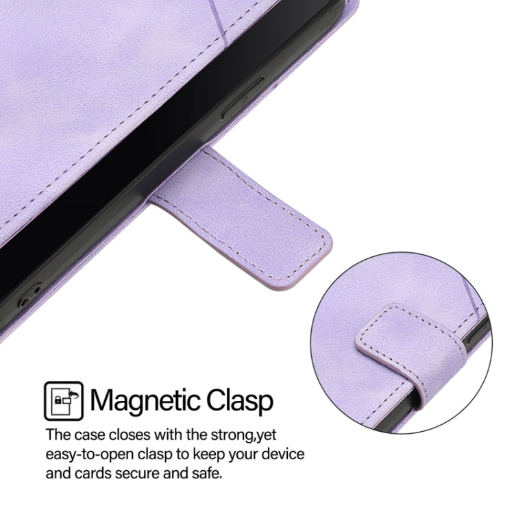 For Blackview A53 Skin Feel Embossed Leather Phone Case(Light Purple) - More Brand by PMC TechLife | Online Shopping South Africa | PMC TechLife | Buy Now Pay Later Mobicred