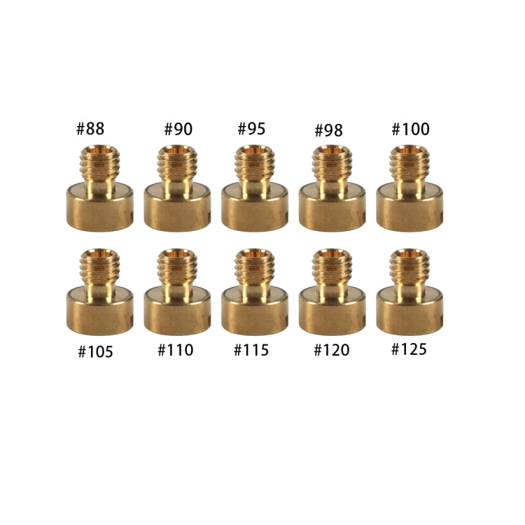 10pcs / Set Motorcycle Carburetor Nozzle for VM22-VM26 / 125CC-250CC(Yellow) - Engines & Engine Parts by PMC TechLife | Online Shopping South Africa | PMC TechLife | Buy Now Pay Later Mobicred