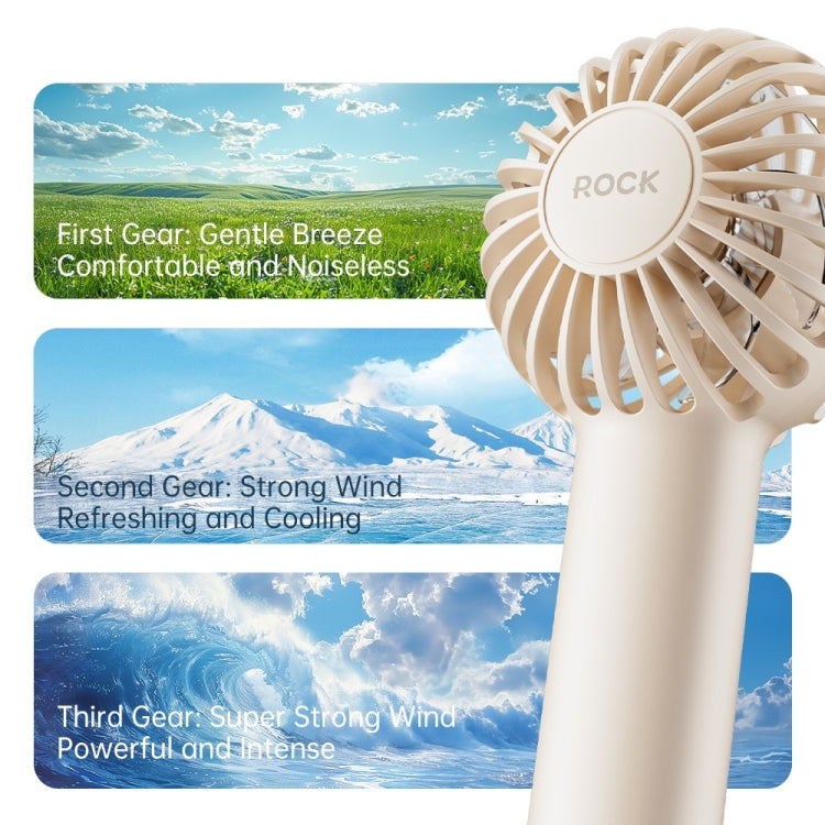 ROCK YW-DC03 Air Bubble Mini Handheld Fan - free shipping - PMC Jewellery - Order now!