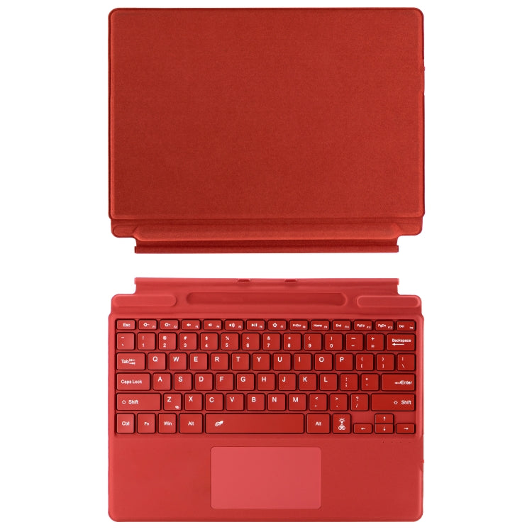 For Microsoft Surface Pro 10 / Pro 9 2089D Backlight Wireless Bluetooth Keyboard Leather Case with Touchpad(Wine Red) - Others Keyboard by PMC Jewellery | Online Shopping South Africa | PMC Jewellery | Buy Now Pay Later Mobicred
