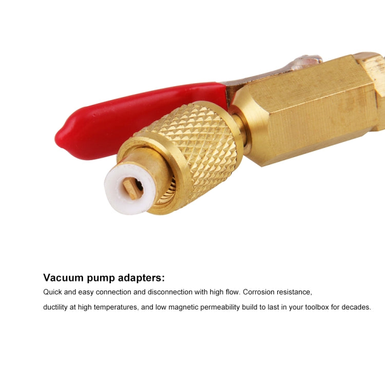 6 in 1 Car Air Conditioning Refrigerant Angled Compact Ball Valve for HVAC / AC Air Conditioning Maintenance - Air Conditioning System by PMC TechLife | Online Shopping South Africa | PMC TechLife | Buy Now Pay Later Mobicred
