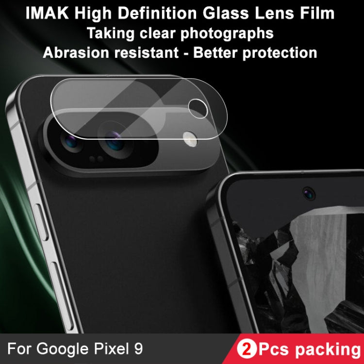 For Google Pixel 9 2pcs/Set imak HD Glass Rear Camera Lens Film - Other by imak | Online Shopping South Africa | PMC TechLife | Buy Now Pay Later Mobicred