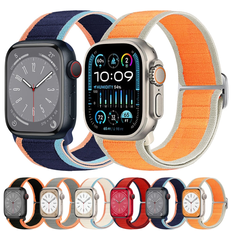 For Apple Watch Ultra 49mm Nylon Elastic Buckle Watch Band(Milky White) - free shipping - PMC Jewellery - Order now!