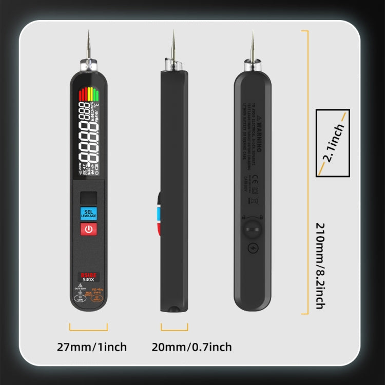 BSIDE S40X Voltage Leakage Detection Digital Multimeter - Digital Multimeter by BSIDE | Online Shopping South Africa | PMC TechLife | Buy Now Pay Later Mobicred