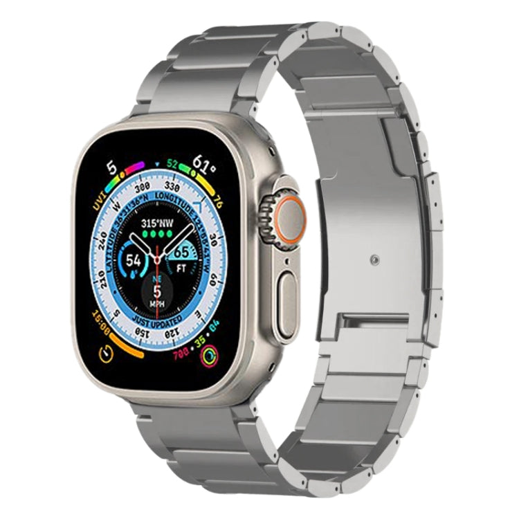 For Apple Watch Ultra 49mm Titanium Metal Watch Band(Silver) - free shipping - PMC TechLife - Order now!