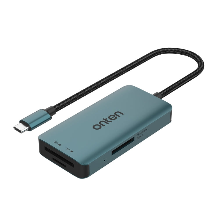 Onten C12 3 in 1 USB-C / Type-C to CFepress Type-A & SD & TF Card Reader(Pine Green) - free shipping - PMC Jewellery - Order now!