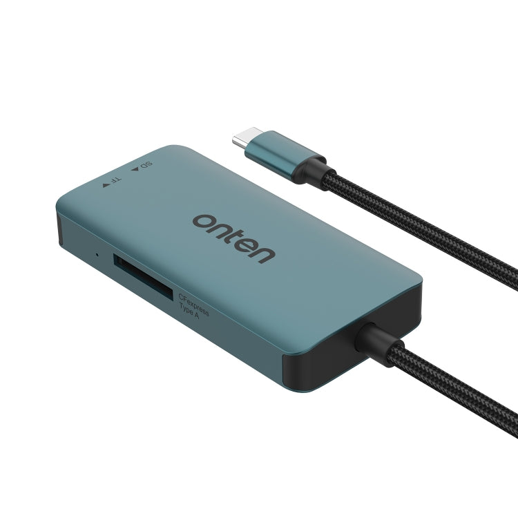 Onten C12 3 in 1 USB-C / Type-C to CFepress Type-A & SD & TF Card Reader(Pine Green) - free shipping - PMC Jewellery - Order now!