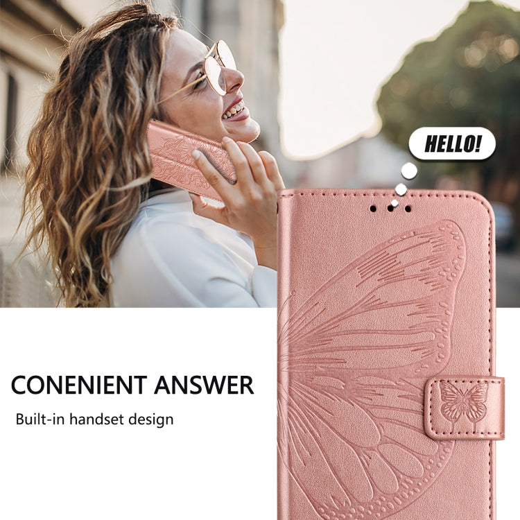 For Blackview A52 Embossed Butterfly Leather Phone Case(Rose Gold) - free shipping - PMC TechLife - Order now!