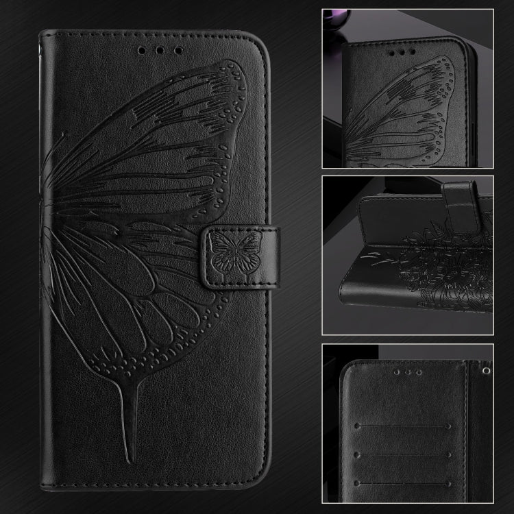 For Blackview A52 Embossed Butterfly Leather Phone Case(Black) - free shipping - PMC TechLife - Order now!