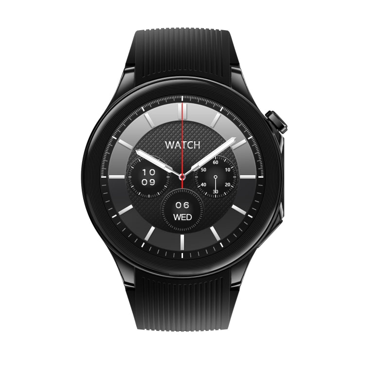 HD Watch X 1.43 inch IP68 BT5.3 Sport Smart Watch, Support Bluetooth Call / Sleep / Blood Oxygen / Heart Rate / Blood Pressure Health Monitor(Black Steel + Black Silicone Strap) - Smart Watches by PMC TechLife | Online Shopping South Africa | PMC TechLife | Buy Now Pay Later Mobicred
