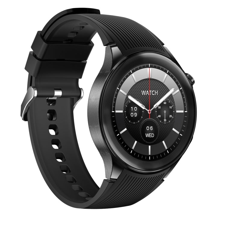 HD Watch X 1.43 inch IP68 BT5.3 Sport Smart Watch, Support Bluetooth Call / Sleep / Blood Oxygen / Heart Rate / Blood Pressure Health Monitor(Black Steel + Black Silicone Strap) - Smart Watches by PMC TechLife | Online Shopping South Africa | PMC TechLife | Buy Now Pay Later Mobicred