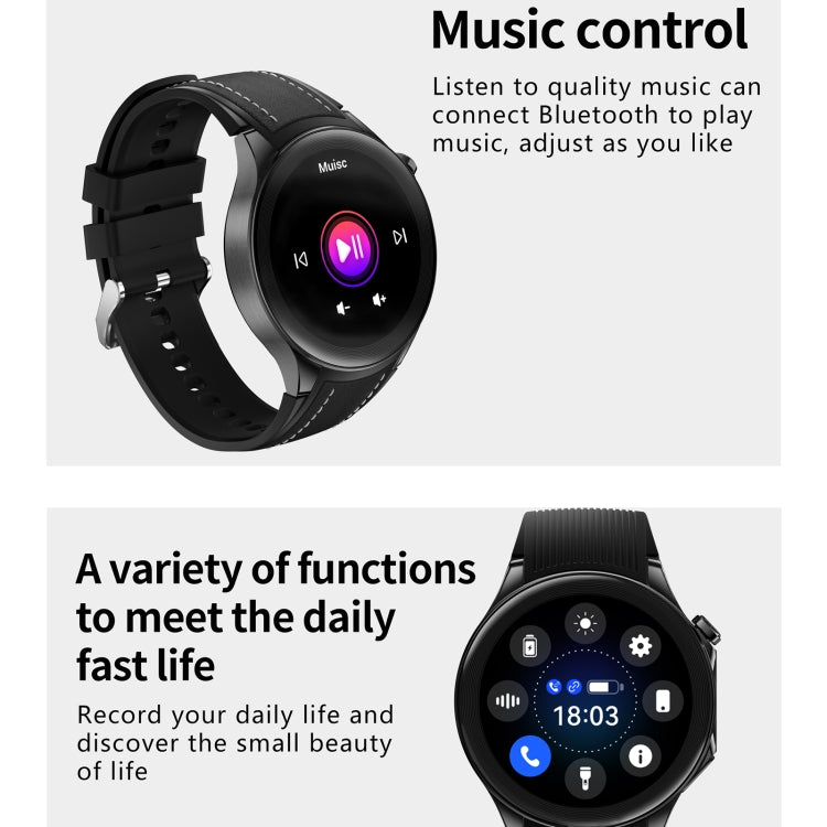 HD Watch X 1.43 inch IP68 BT5.3 Sport Smart Watch, Support Bluetooth Call / Sleep / Blood Oxygen / Heart Rate / Blood Pressure Health Monitor(Silver Steel + Blue Silicone Strap) - Smart Watches by PMC TechLife | Online Shopping South Africa | PMC TechLife | Buy Now Pay Later Mobicred