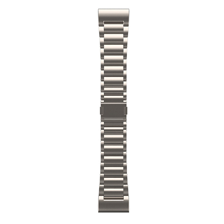 For Garmin Tactix 7 Pro / Fenix 7X 26mm Three-Bead Magnetic Buckle Metal Quick Release Watch Band(Titanium) - free shipping - PMc TechLife - Order now!