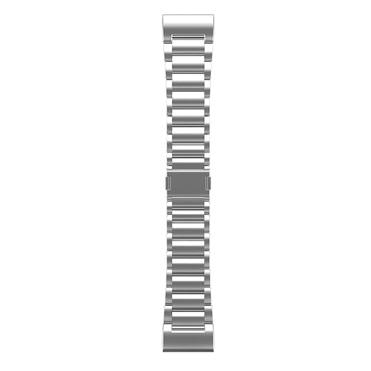 For Garmin Tactix 7 Pro / Fenix 7X 26mm Three-Bead Magnetic Buckle Metal Quick Release Watch Band(Silver) - free shipping - PMc TechLife - Order now!