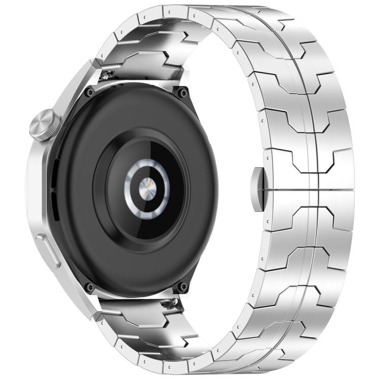 22mm Butterfly Buckle Titanium Alloy Watch Band(Silver) - free shipping - PMc TechLife - Order now!