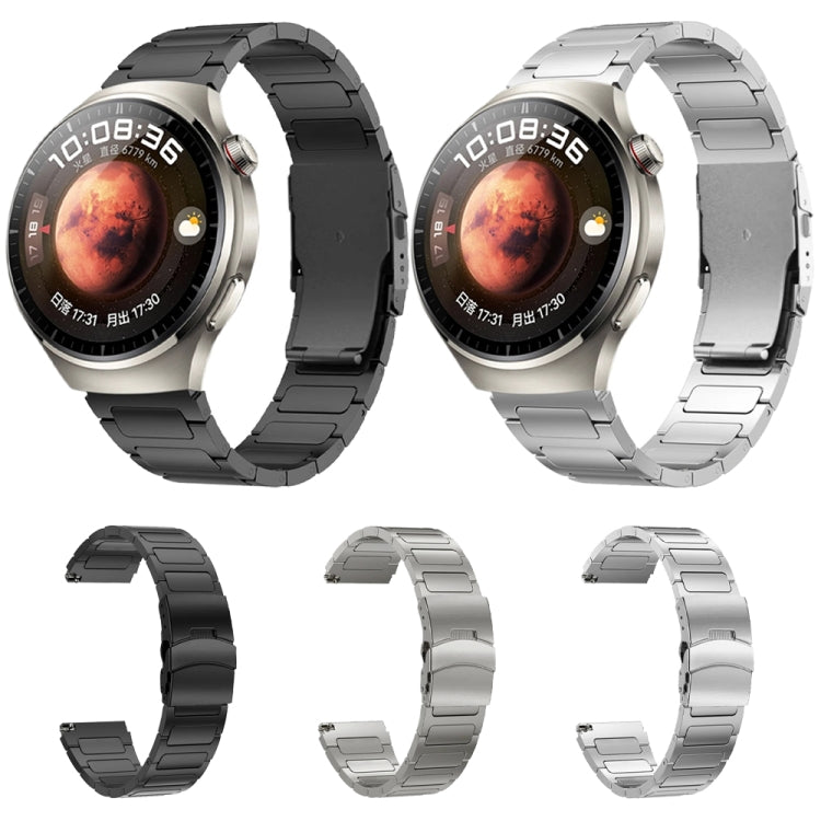 22mm Dual Safety Buckle Titanium Alloy Watch Band(Grey) - free shipping - PMc TechLife - Order now!
