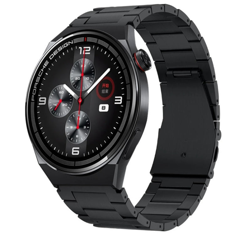 22mm Three-Bead Magnetic Buckle Titanium Alloy Watch Band(Black) - free shipping - PMc TechLife - Order now!