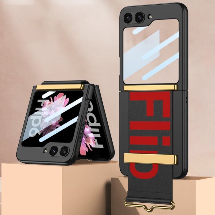 For Samsung Galaxy Z Flip6 / Flip7 FE GKK Integrated Ultra-thin Wristband Holder Phone Case(Black) - free shipping - PMC Jewellery - Order now!