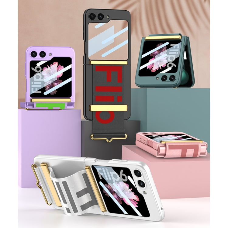 For Samsung Galaxy Z Flip6 / Flip7 FE GKK Integrated Ultra-thin Wristband Holder Phone Case(Black) - free shipping - PMC Jewellery - Order now!