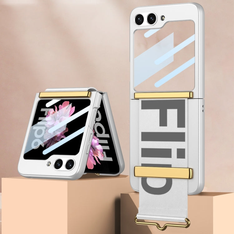 For Samsung Galaxy Z Flip6 / Flip7 FE GKK Integrated Ultra-thin Wristband Holder Phone Case(Silver) - free shipping - PMC Jewellery - Order now!