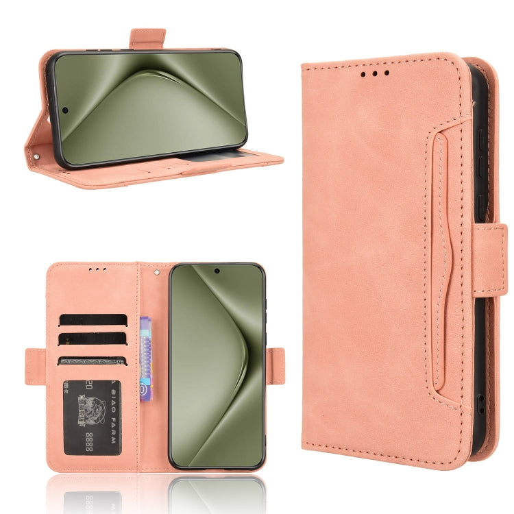 For Huawei Pura 70 Ultra Skin Feel Calf Texture Card Slots Leather Phone Case(Pink) - Huawei Cases by PMC Jewellery | Online Shopping South Africa | PMC Jewellery | Buy Now Pay Later Mobicred