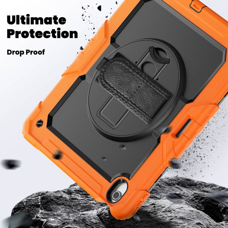 For iPad Air 13 2025 / 2024 Silicone Hybrid PC Tablet Case with Shoulder Strap(Orange) - iPad Air 13 2025 / 2024 Cases by PMC TechLife | Online Shopping South Africa | PMC TechLife | Buy Now Pay Later Mobicred