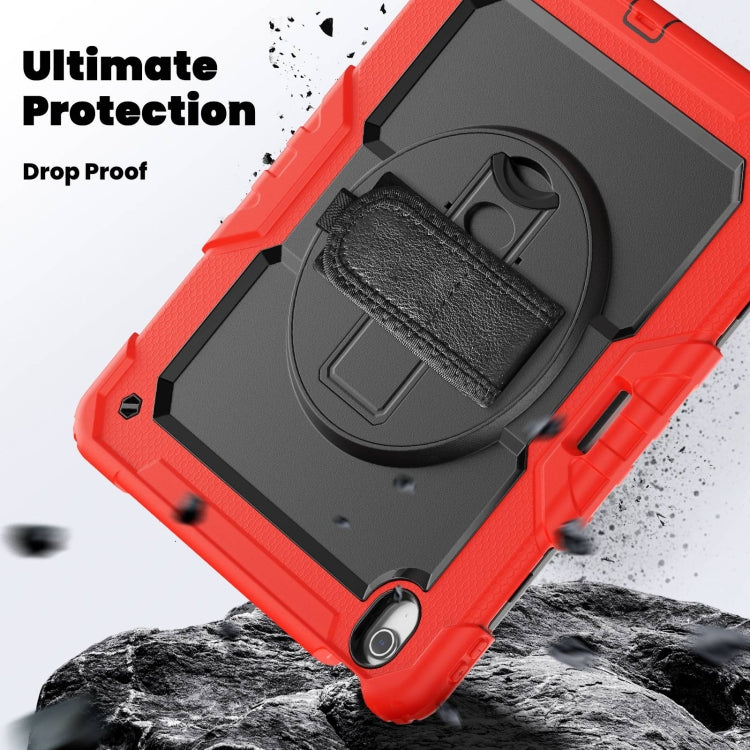 For iPad Air 13 2025 / 2024 Silicone Hybrid PC Tablet Case with Shoulder Strap(Red) - iPad Air 13 2025 / 2024 Cases by PMC TechLife | Online Shopping South Africa | PMC TechLife | Buy Now Pay Later Mobicred