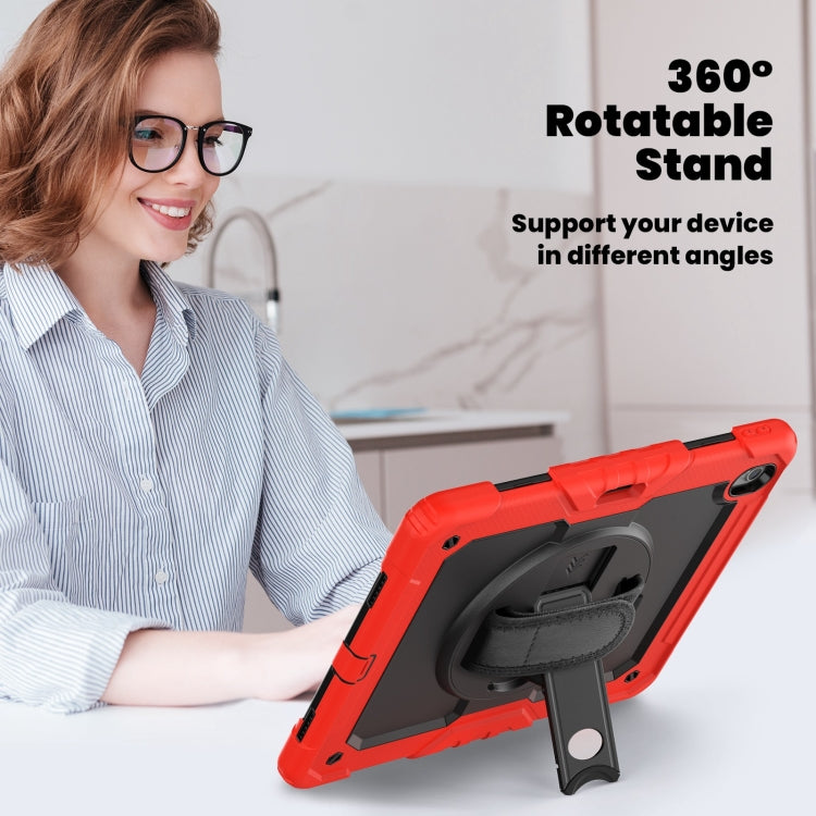 For iPad Air 13 2025 / 2024 Silicone Hybrid PC Tablet Case with Shoulder Strap(Red) - iPad Air 13 2025 / 2024 Cases by PMC TechLife | Online Shopping South Africa | PMC TechLife | Buy Now Pay Later Mobicred
